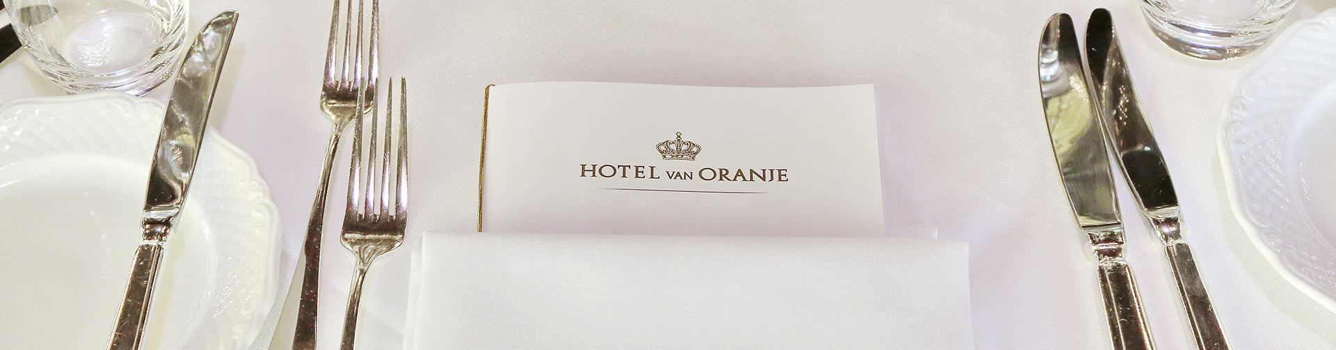 Diner Menukaart Hotel van Oranje